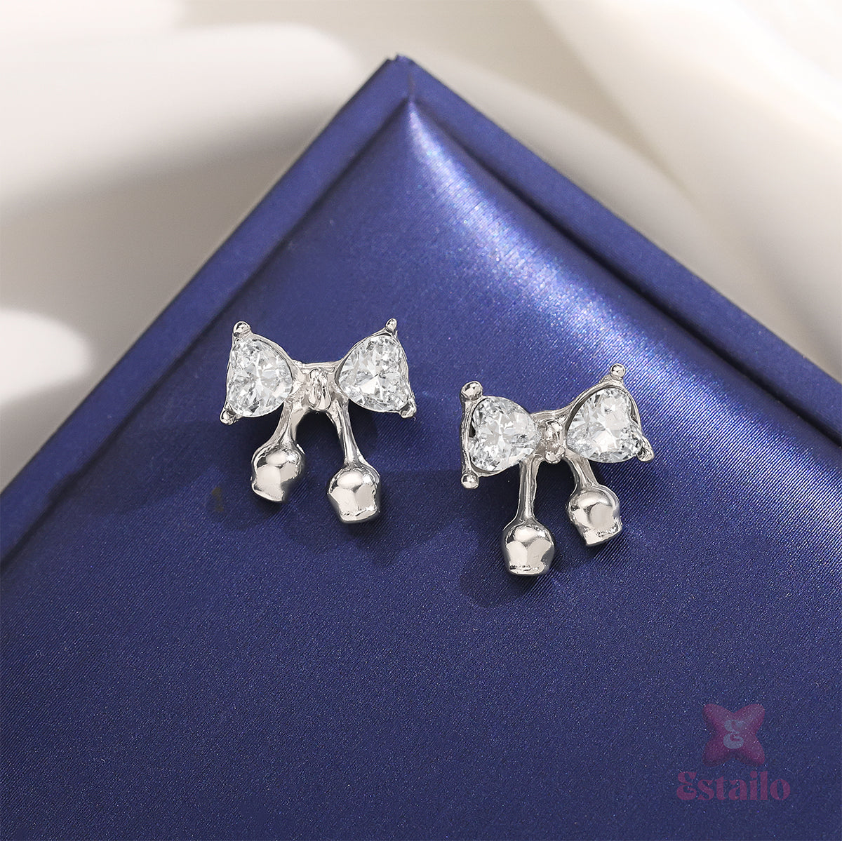 Stardust Bell-Bow Earrings