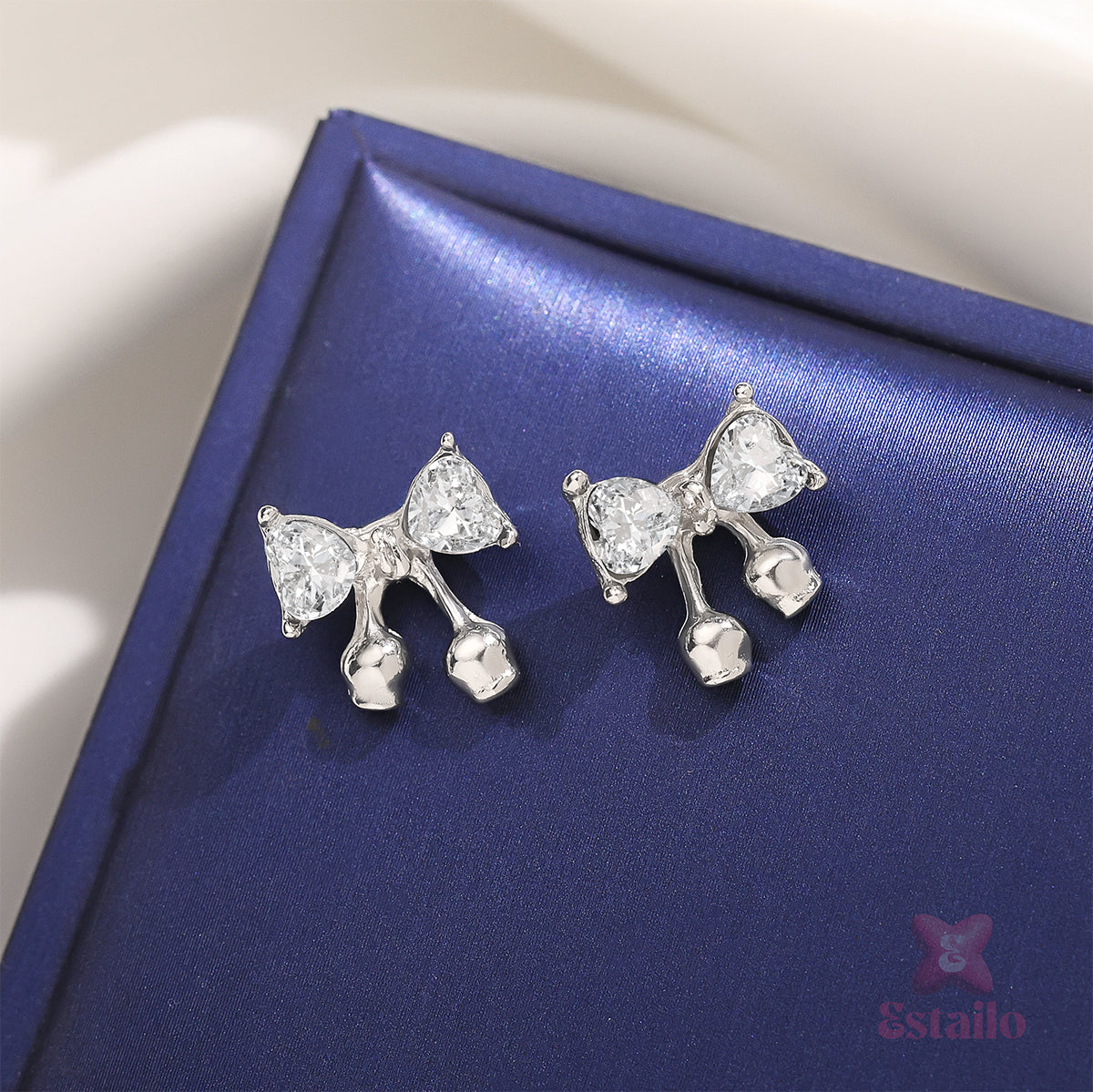 Stardust Bell-Bow Earrings