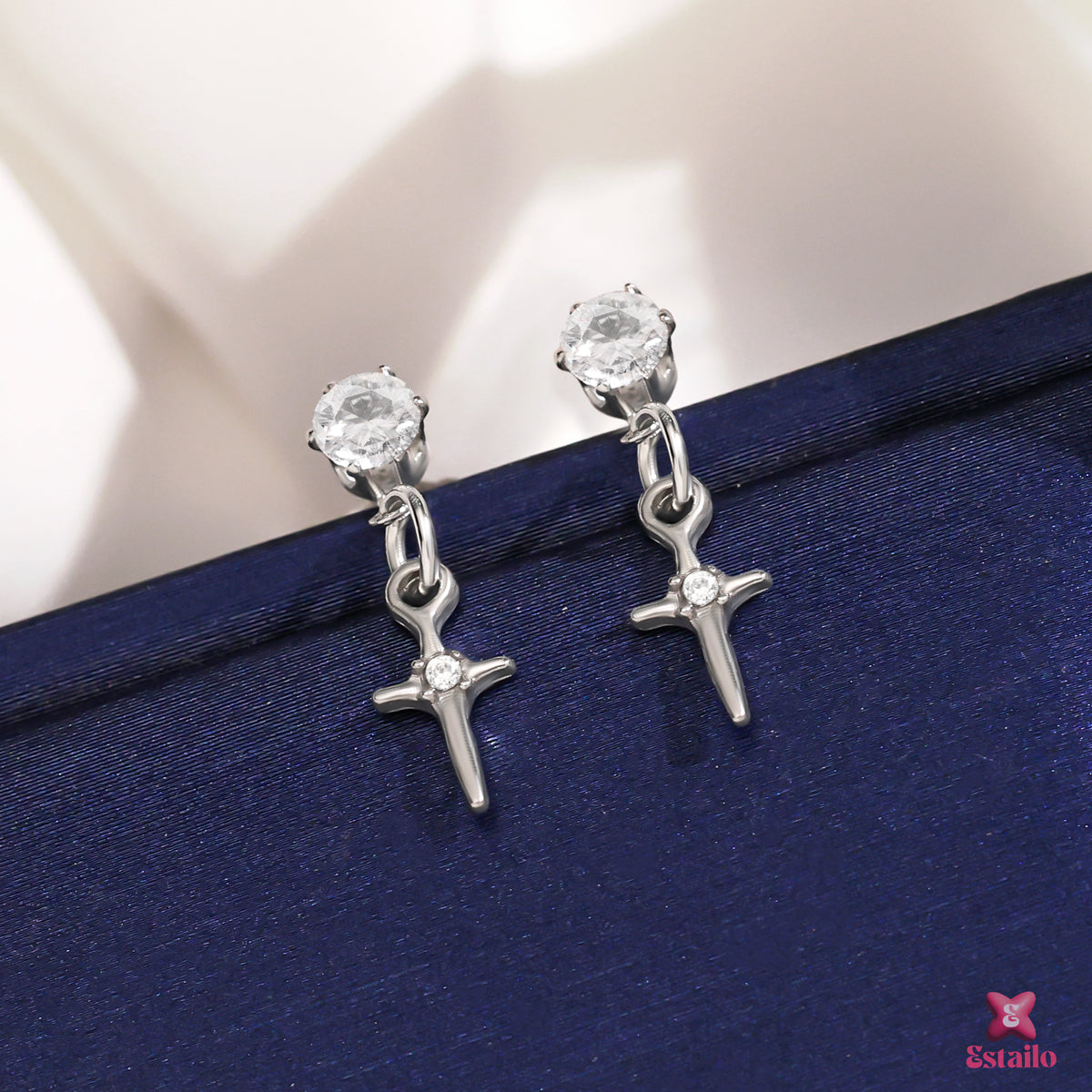 Starlight Cross Cascades Earrings