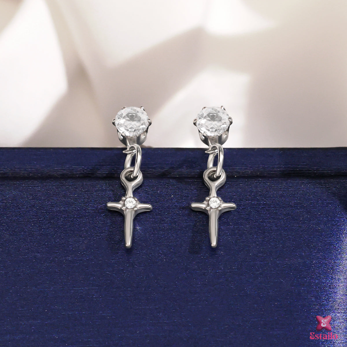 Starlight Cross Cascades Earrings