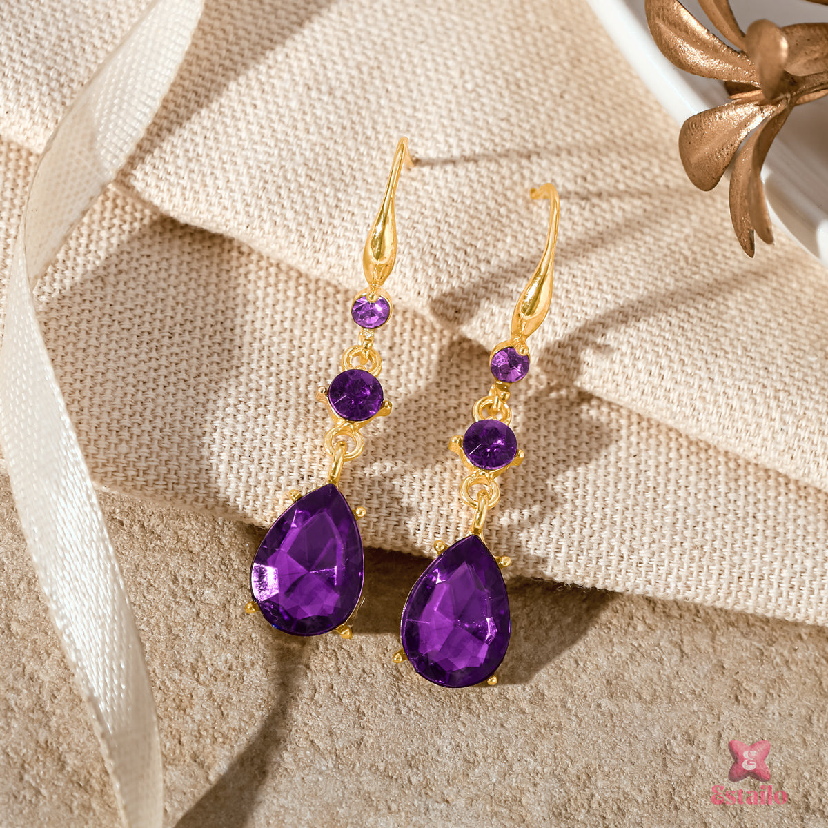Amethyst Royale Drops Earrings