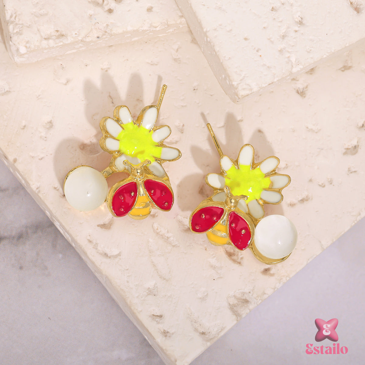 Enamel Meadow Earrings