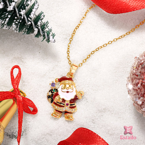 Santa Claus Pendant Necklace