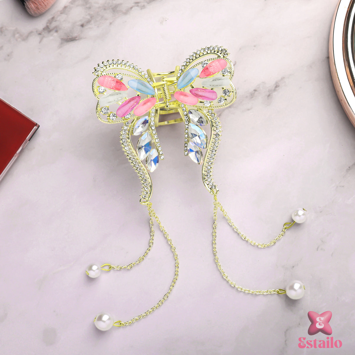 Luminous Flutter Hair Claw