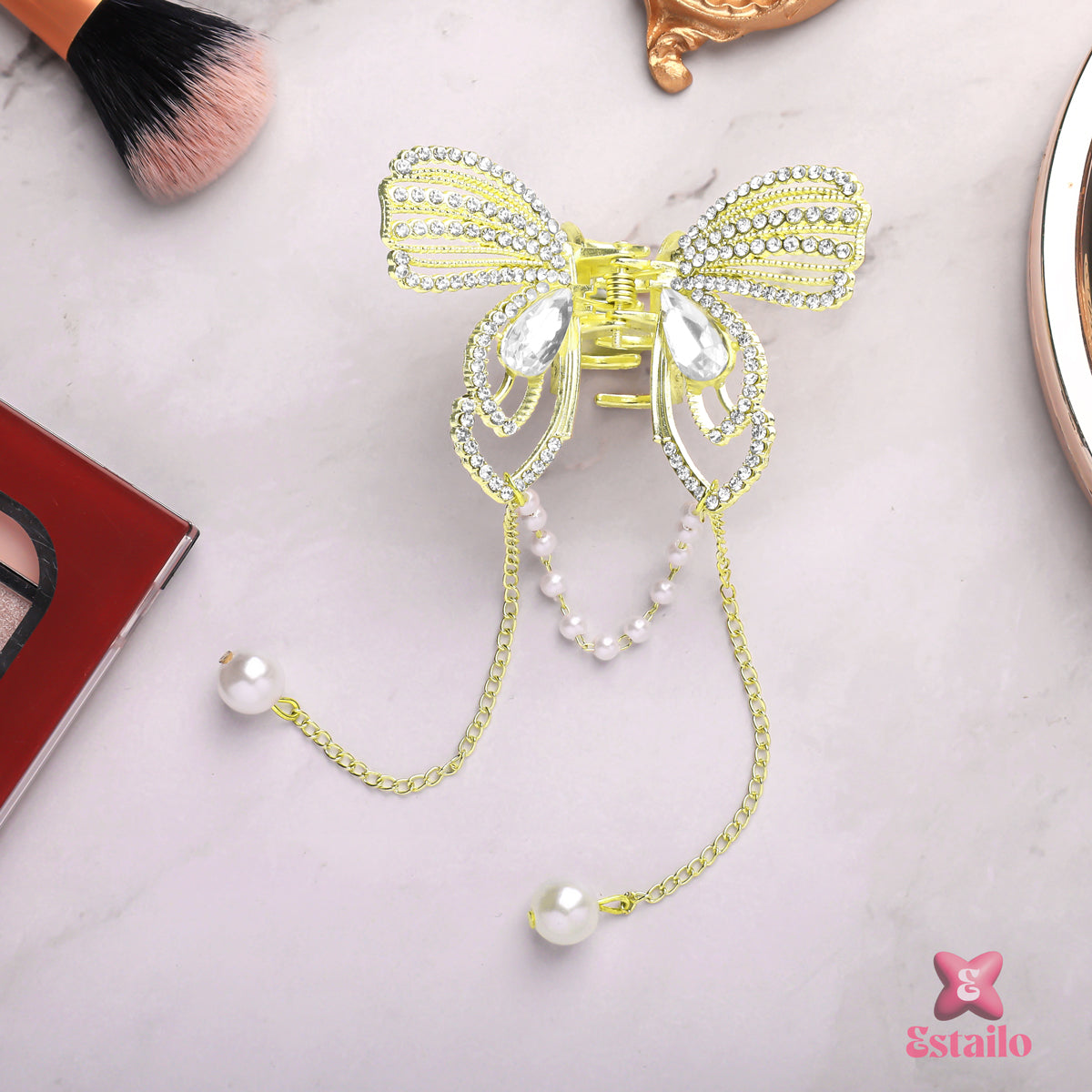 Dazzling Butterfly Cascade Hair Claw
