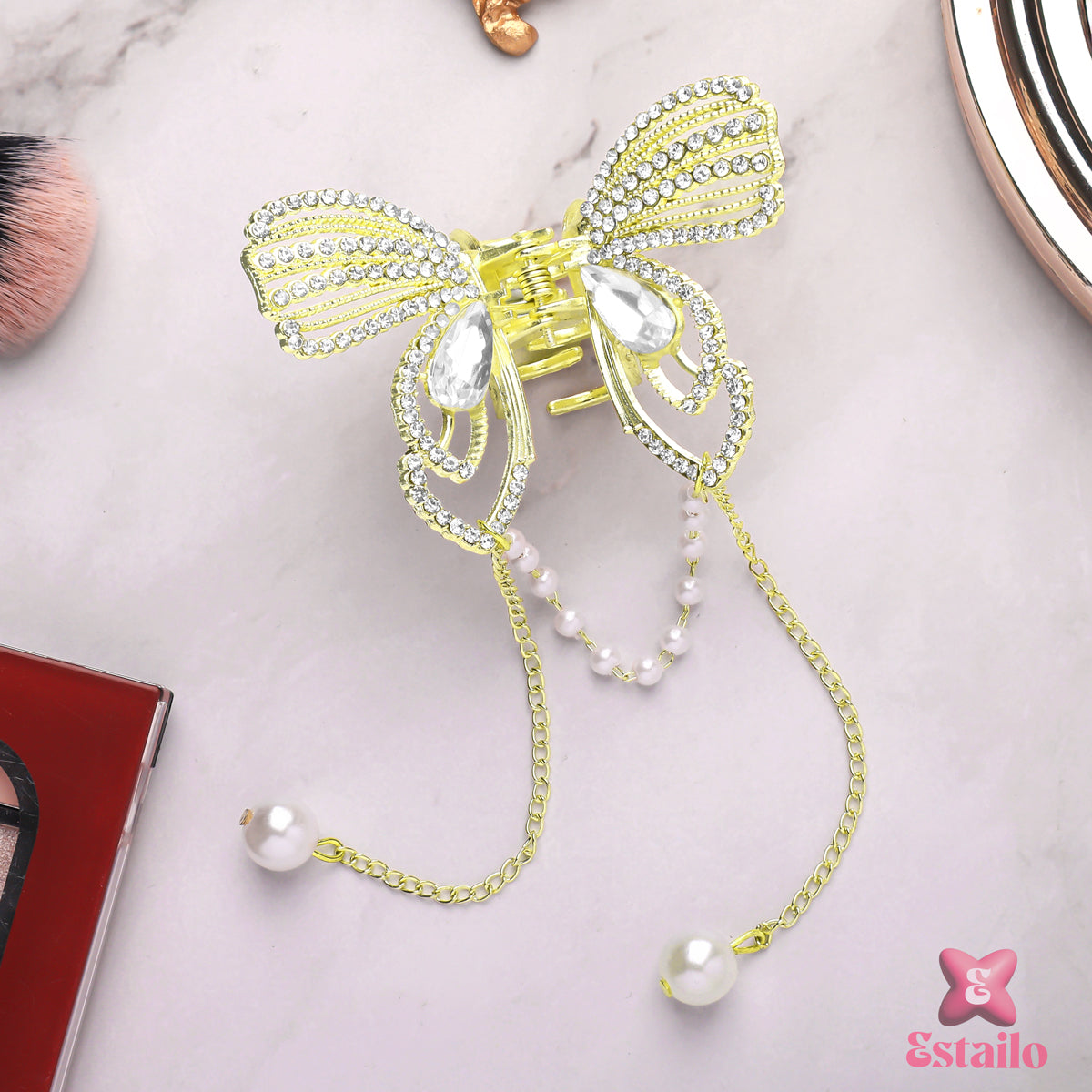 Dazzling Butterfly Cascade Hair Claw