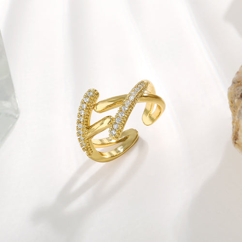 Solara Loop Gold Ring