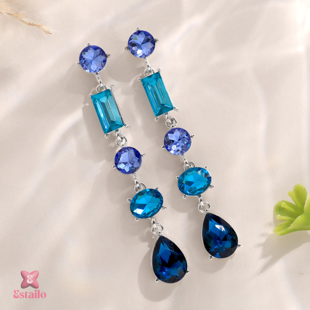 Sapphire Cascade Earrings
