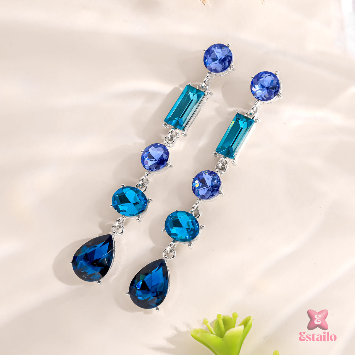 Sapphire Cascade Earrings