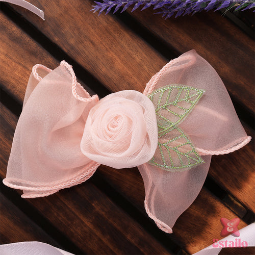 Blush Eden Bloom Bow Clip