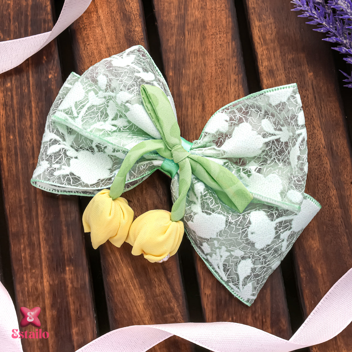 Mint Lace Clips