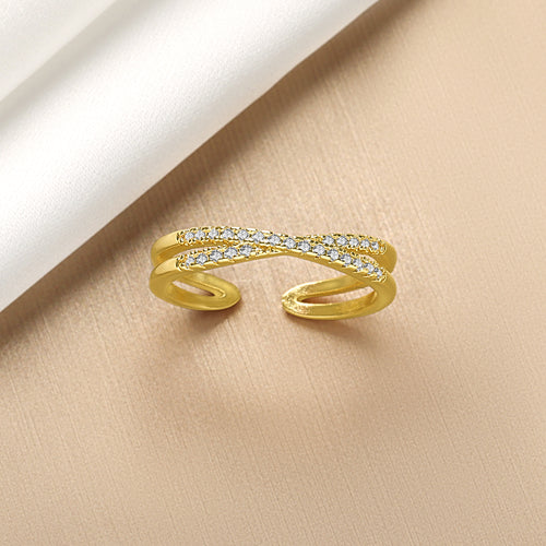 Aurora CrissCross Ring