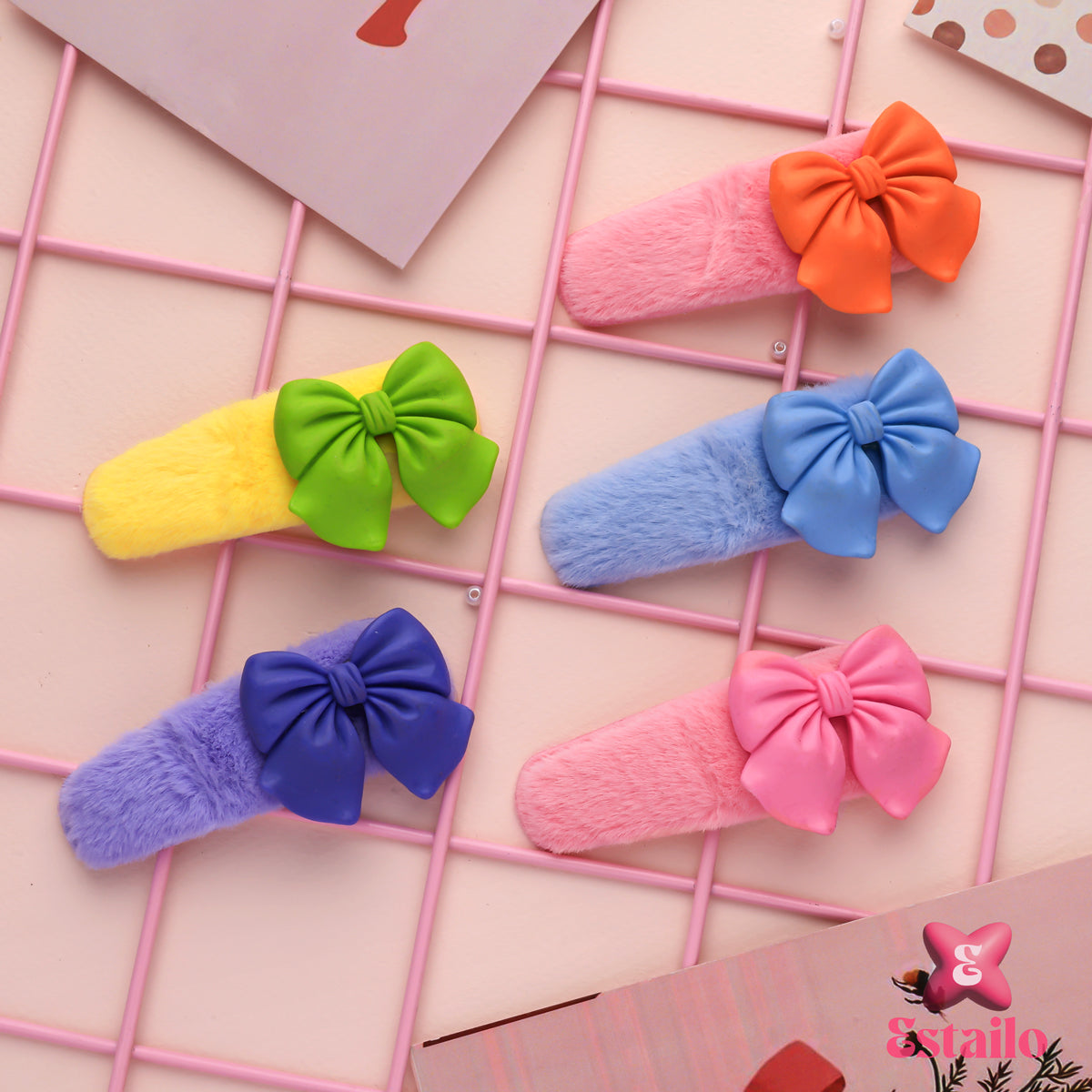 Fluff & Bow Clips (PACK OF 1)