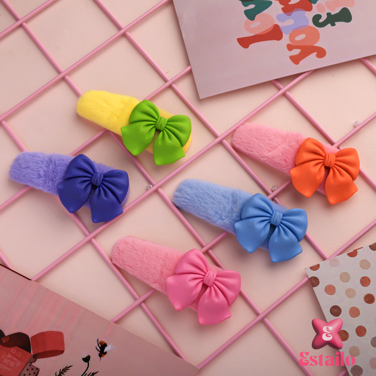 Fluff & Bow Clips (PACK OF 1)