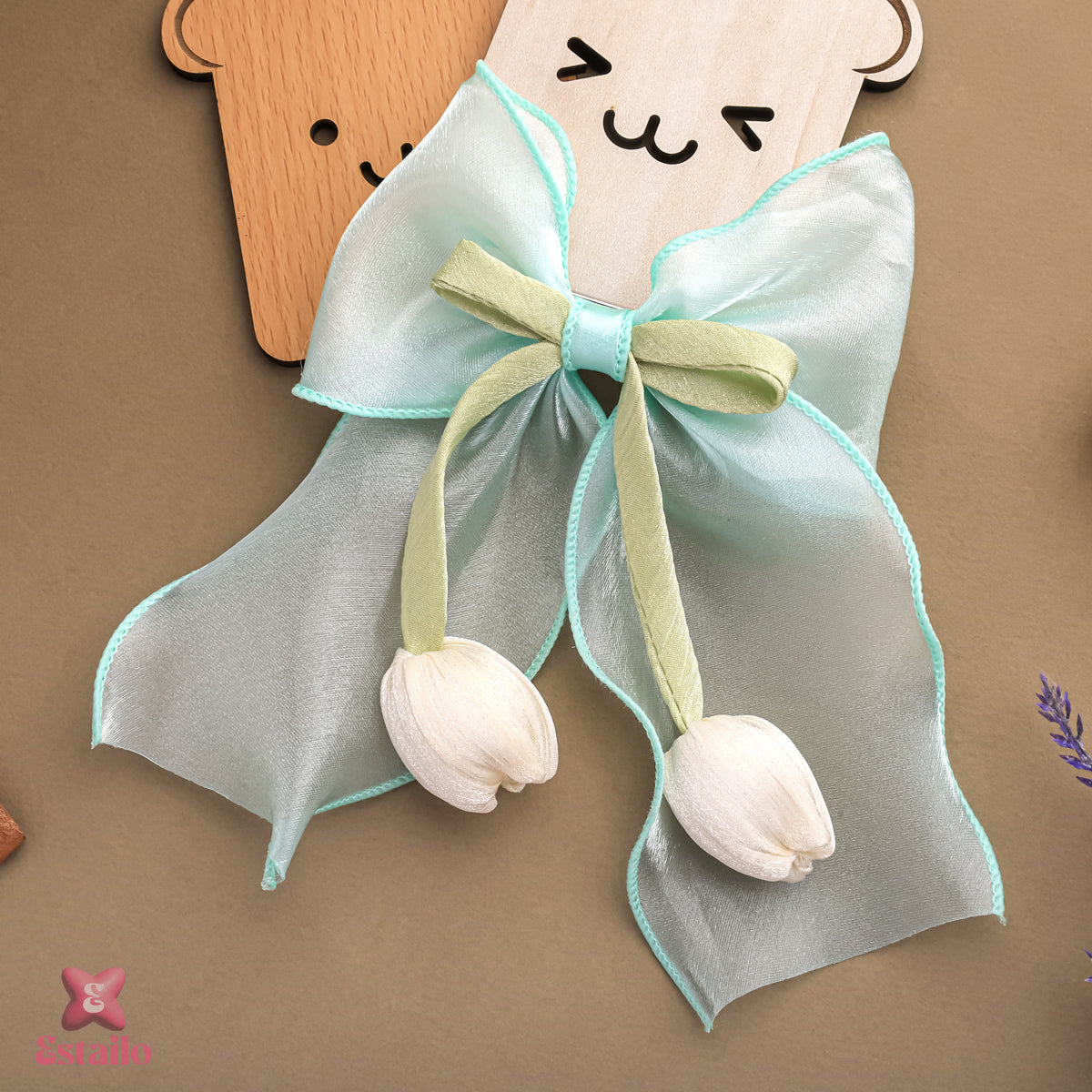 Sea Blue Tulip Clips