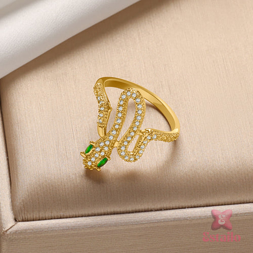 Golden Viper Ring