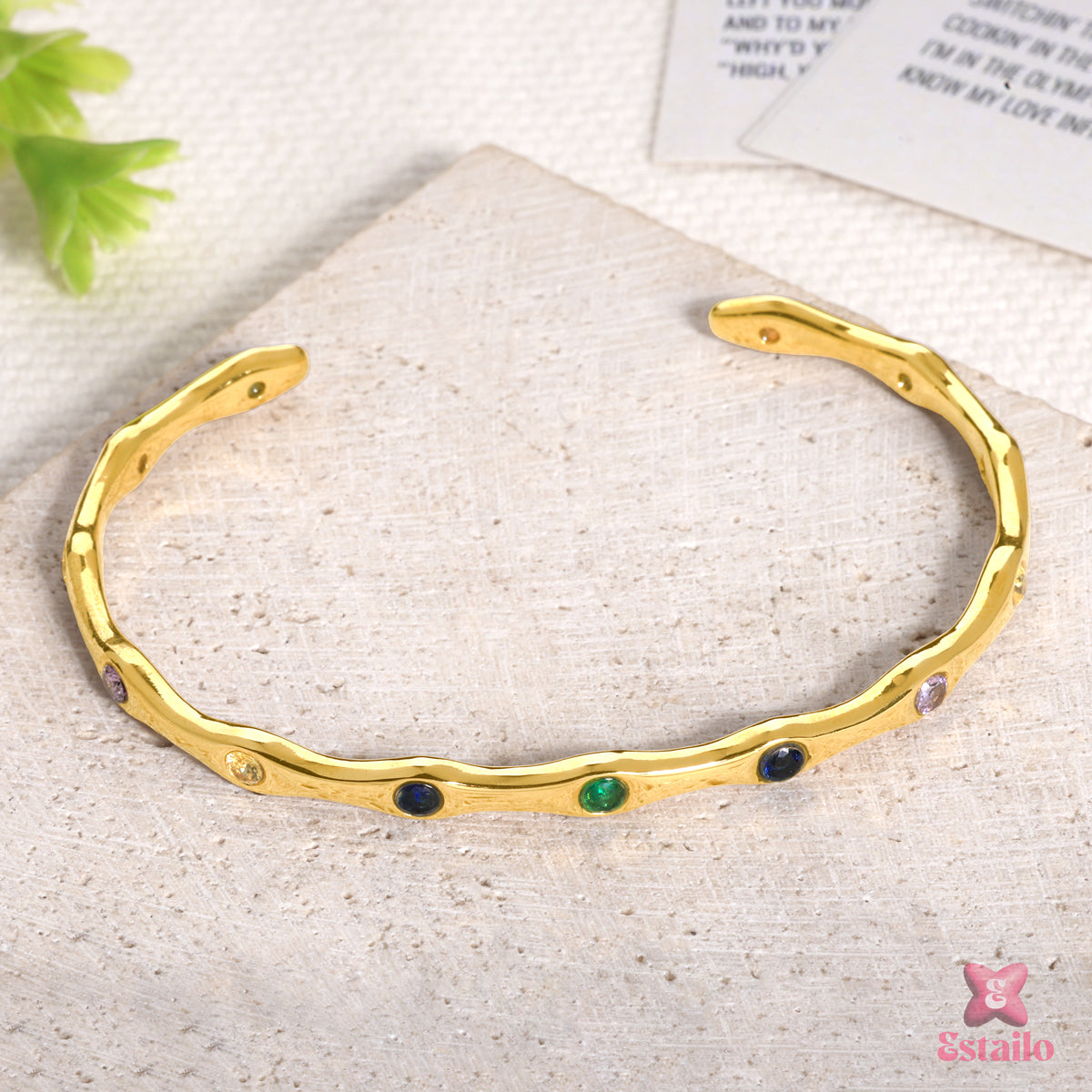 Golden Ripple Bracelet