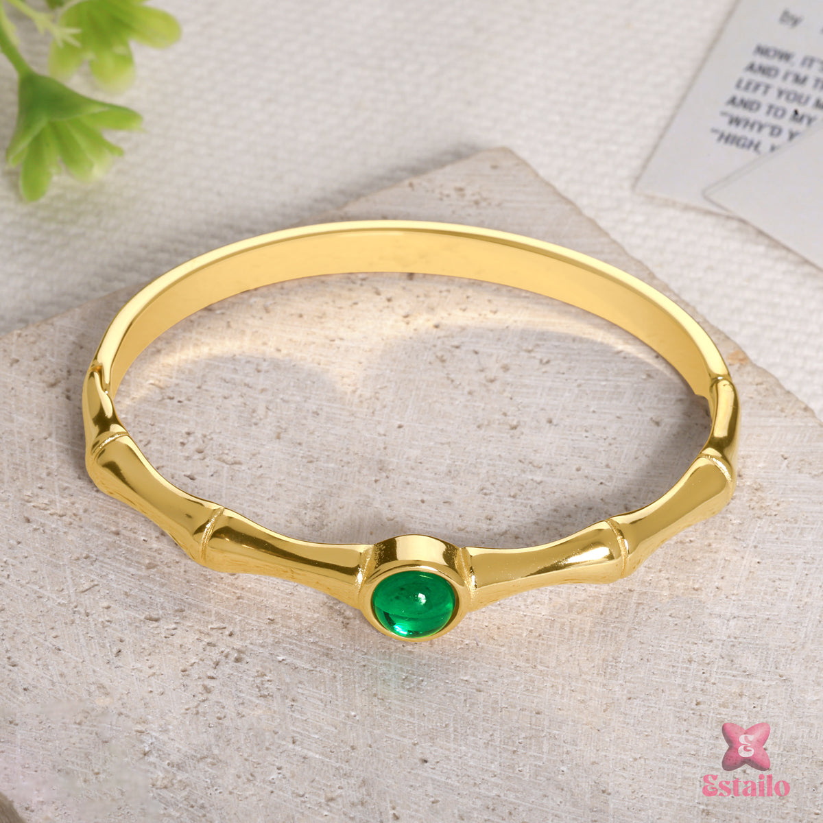 Gilded Bamboo Bracelet