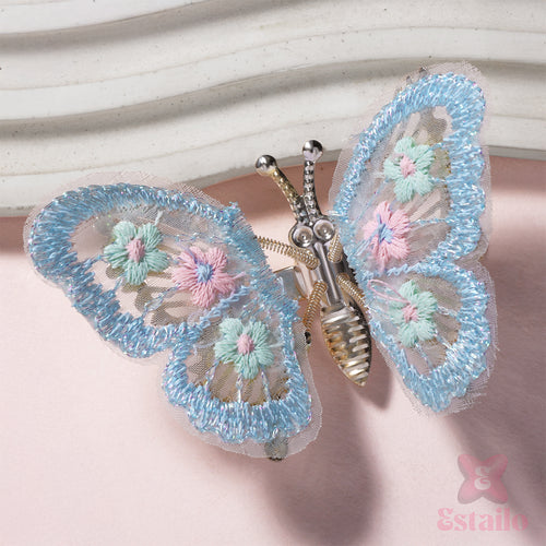 Blue Charm Hair Clip