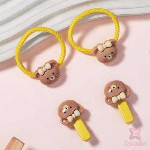 Toddler Bear Ties ( random colour)