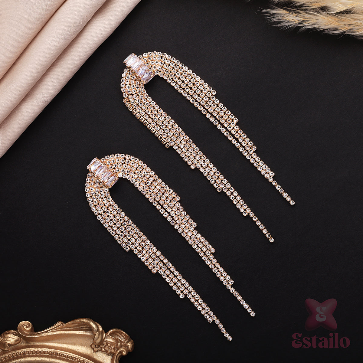 Dazzling Diva Drops Earring