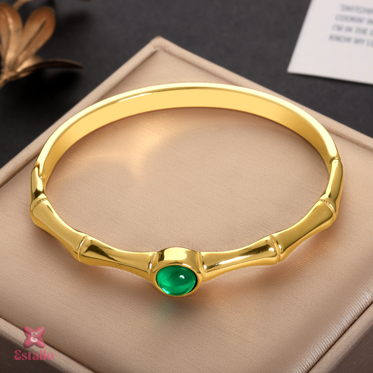 Gilded Bamboo Bracelet