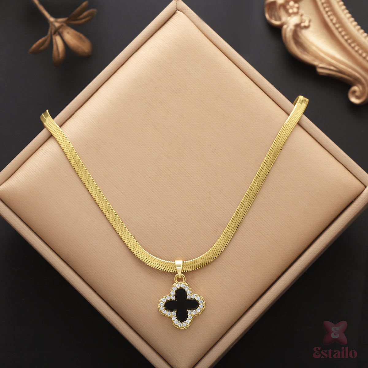 Golden Glow Chic Necklace(Worn in 2 way)