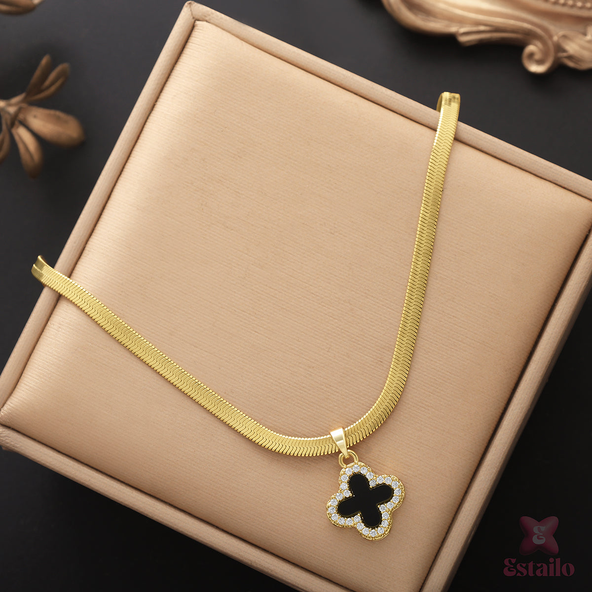 Golden Glow Chic Necklace(Worn in 2 way)