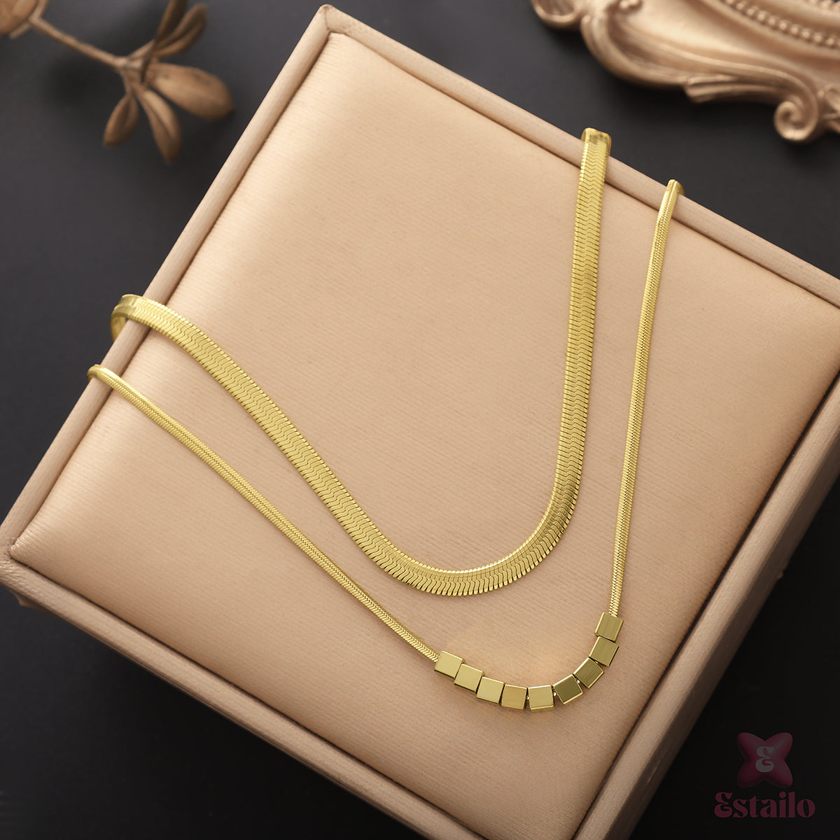 Golden Duo Layer Necklace