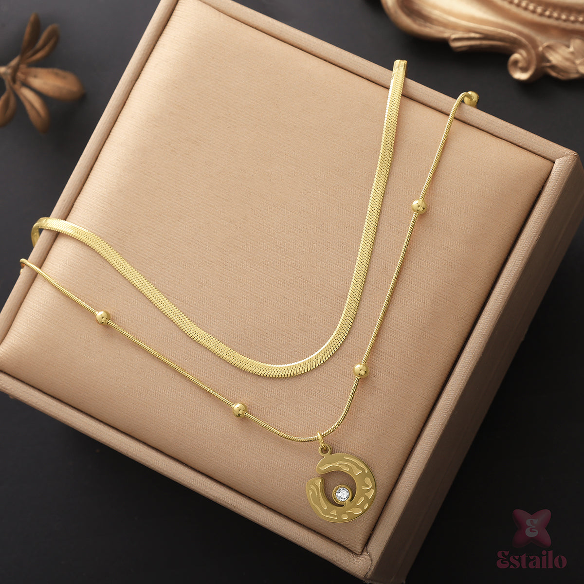 Opal Prism Layererd Necklace