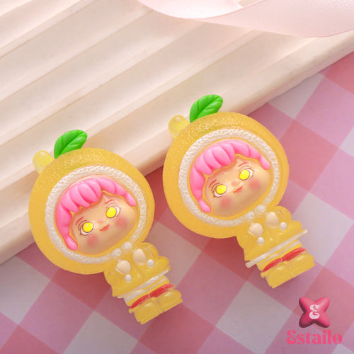 Tangerine Nanci Clip (Pack of 2)