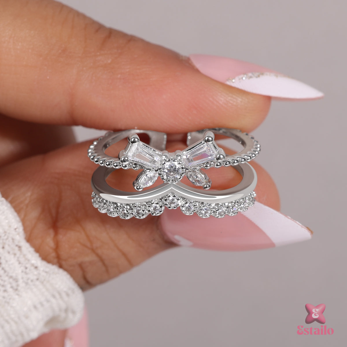 Ribbon Sparkle Ring