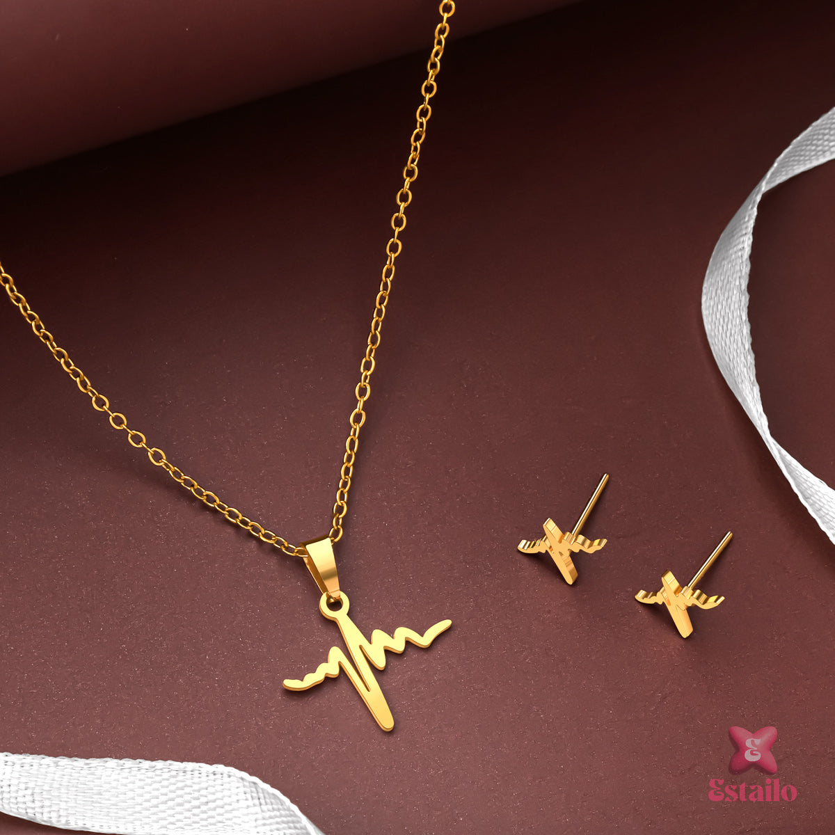 Heart Beat Combo Necklace Set