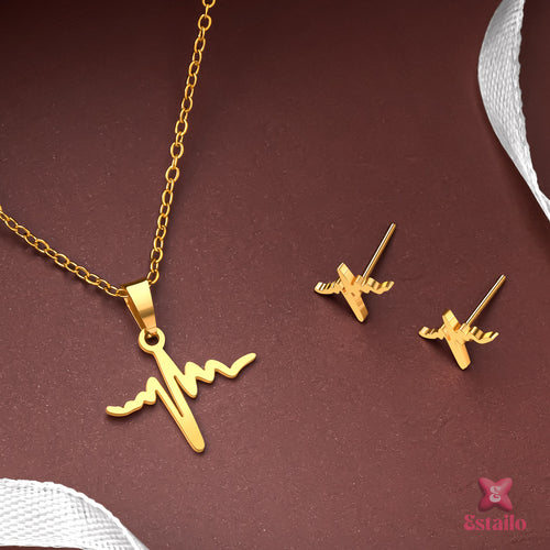 Heart Beat Combo Necklace Set