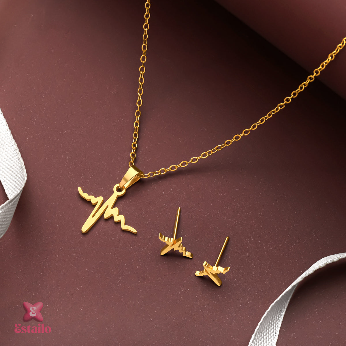 Heart Beat Combo Necklace Set