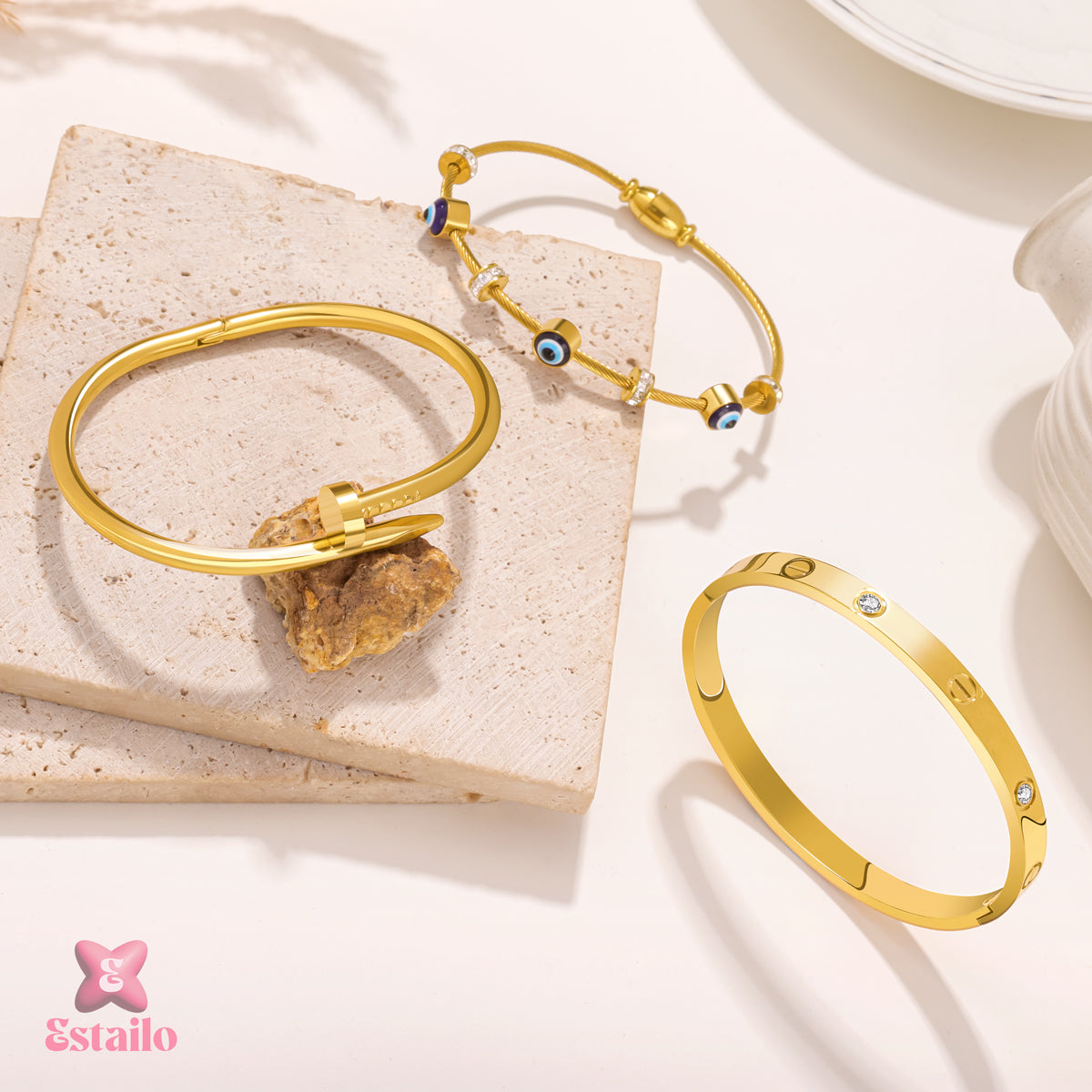 Anti Tarnish Stack Bracelet