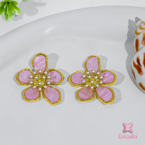 Dewdrops Petal Studs