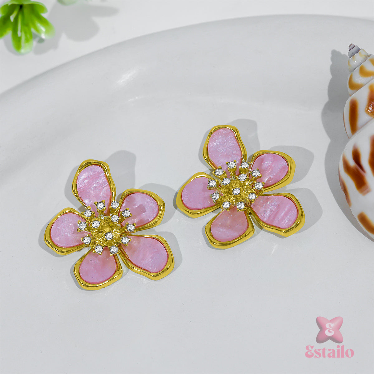 Dewdrops Petal Studs