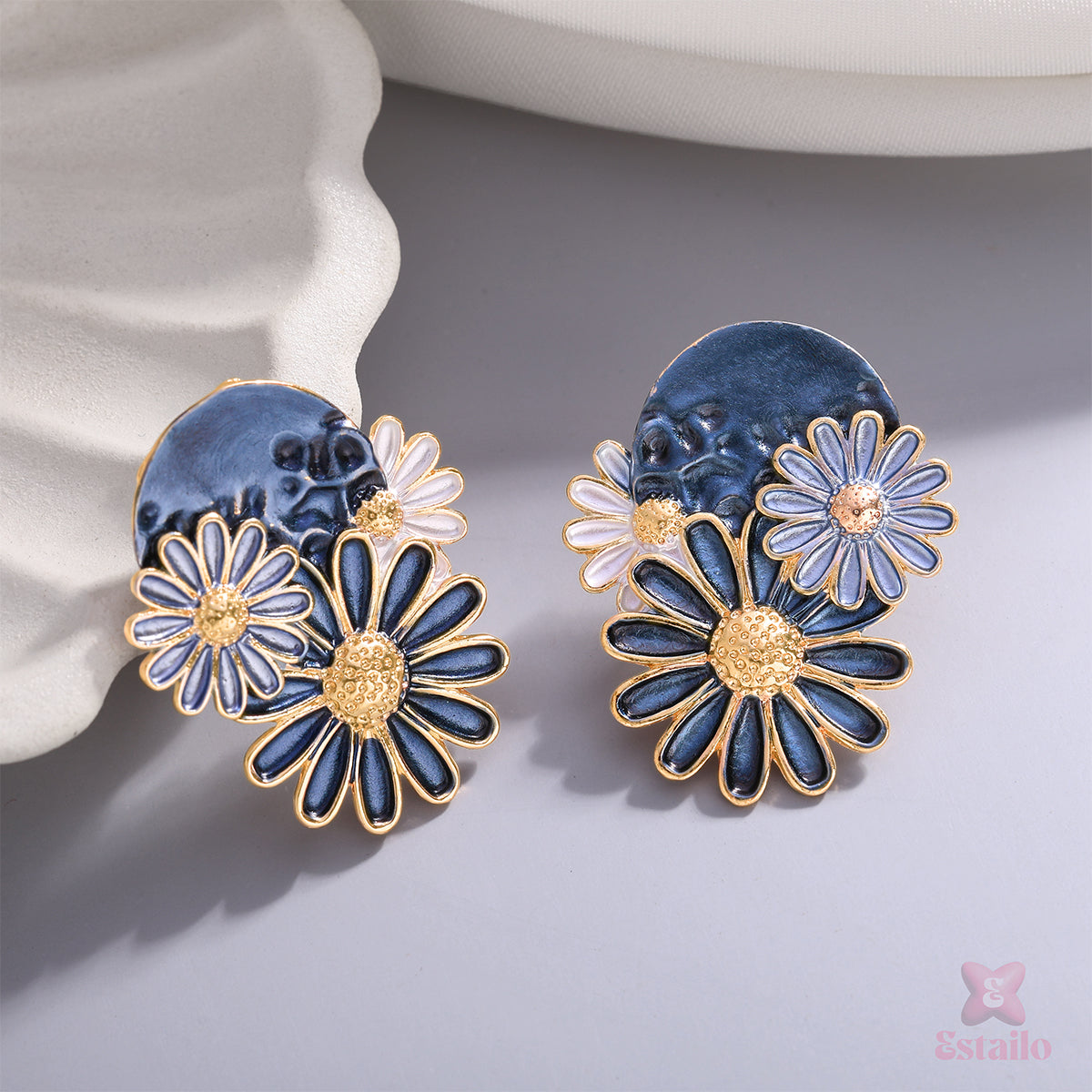 Indigo Bloom Earrings