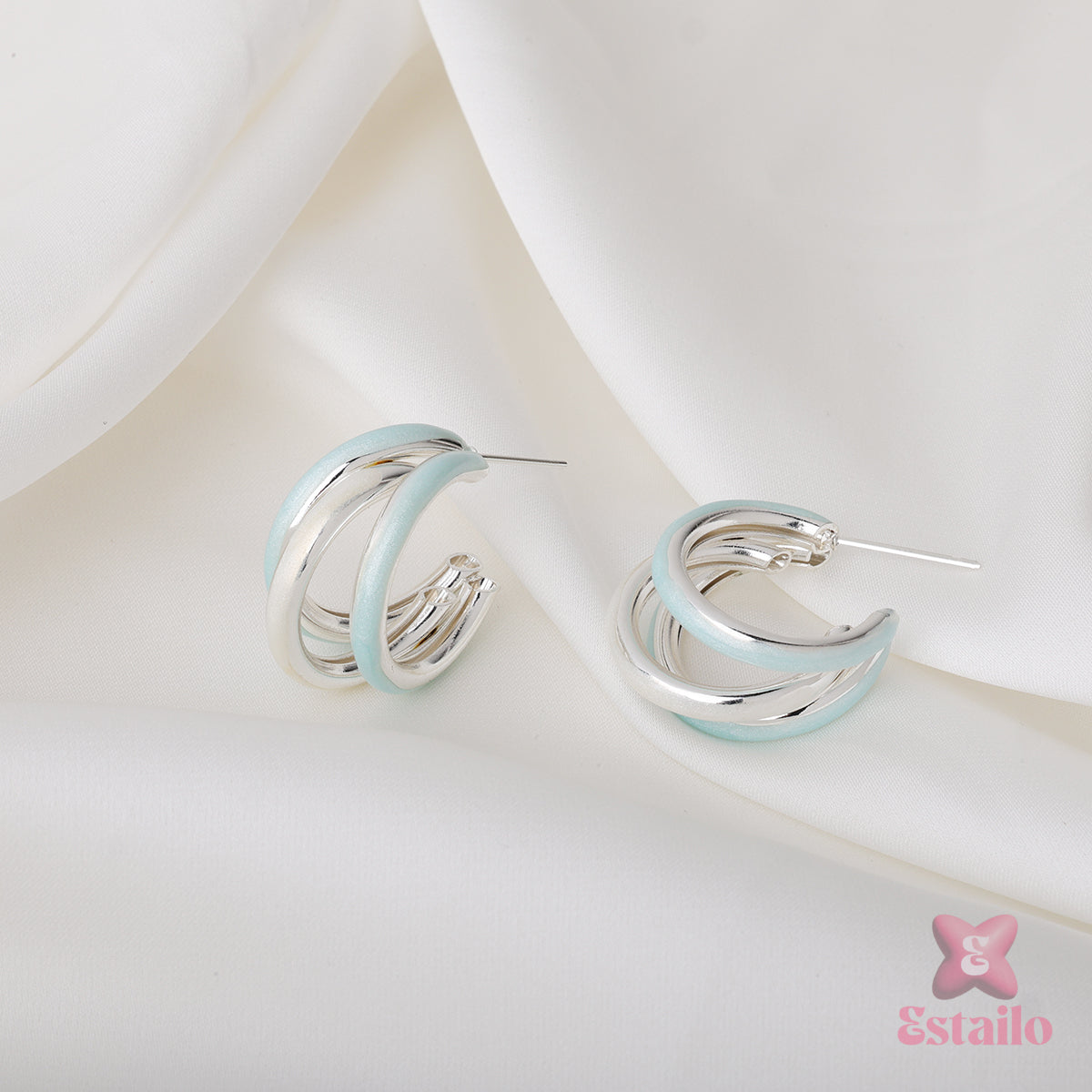 Raven Shine Hoops Earring