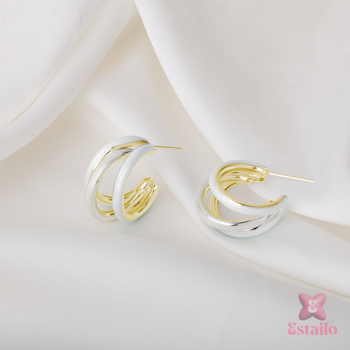 Gilded Glint Hoops Earrings