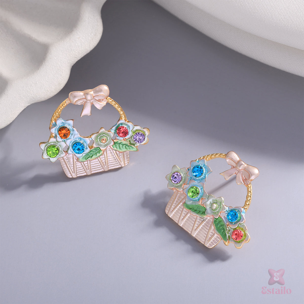 Daisy Basket Studs Earring