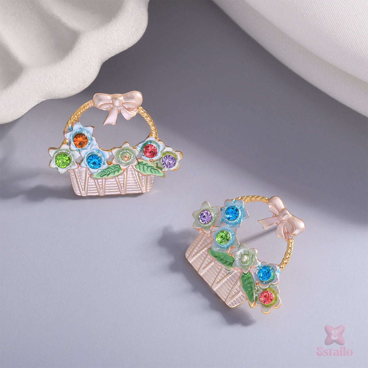 Daisy Basket Studs Earring