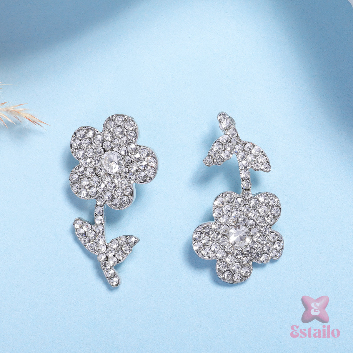 Crystal Bloom Studs Earring