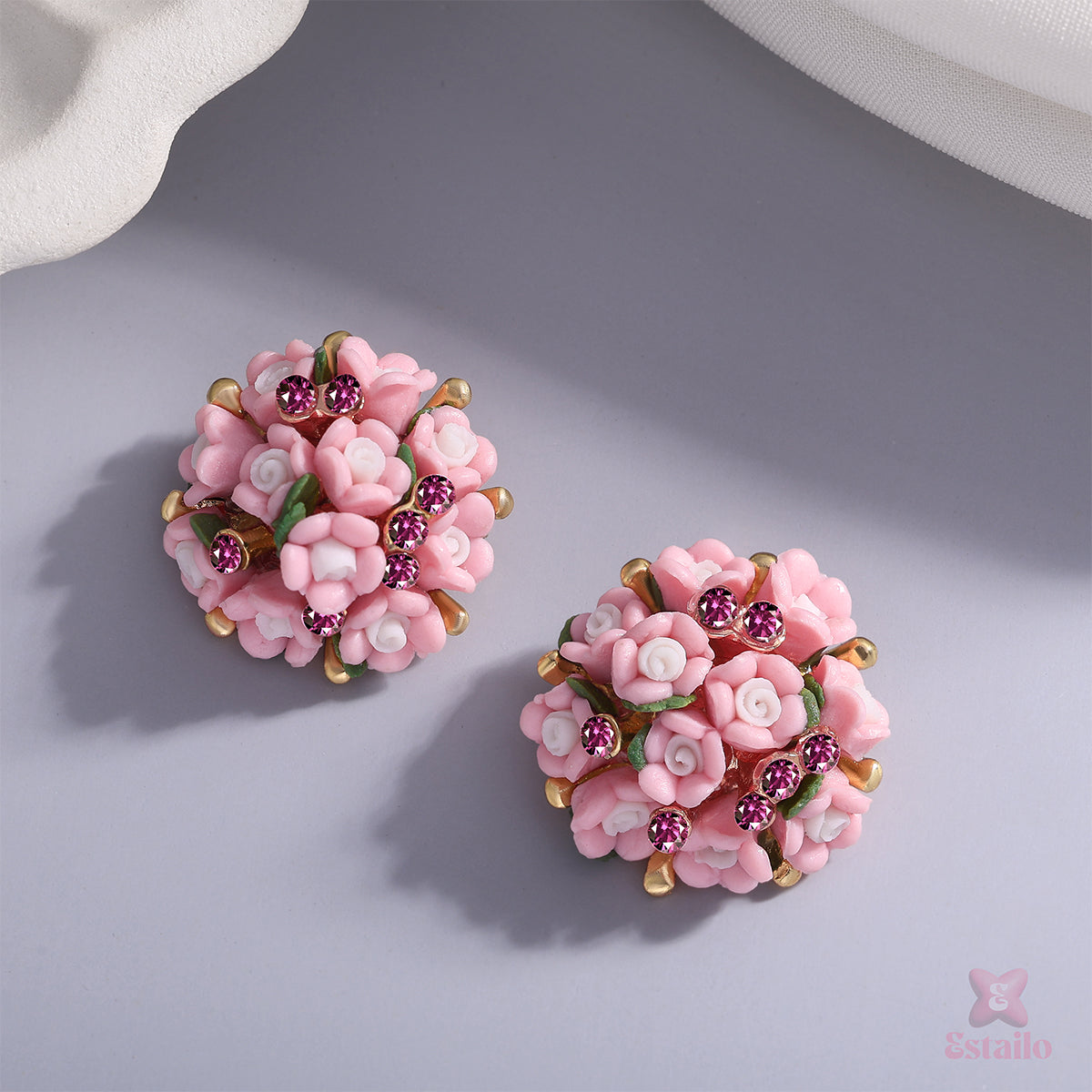 Petite Rose Studs Earring