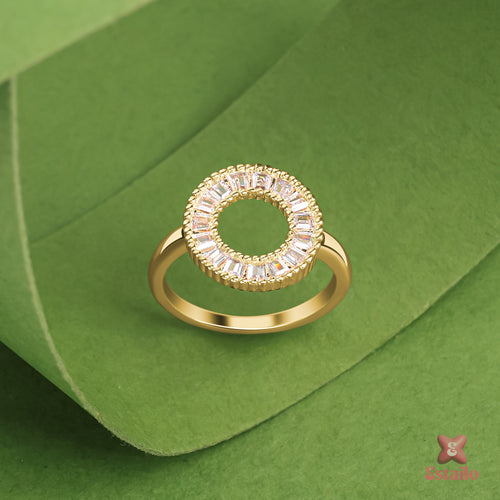 Golden Orbit Ring