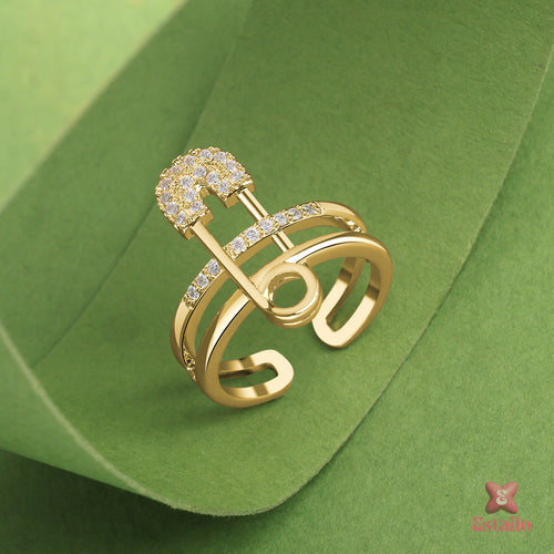 Gilded Pin Ring