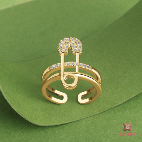 Gilded Pin Ring