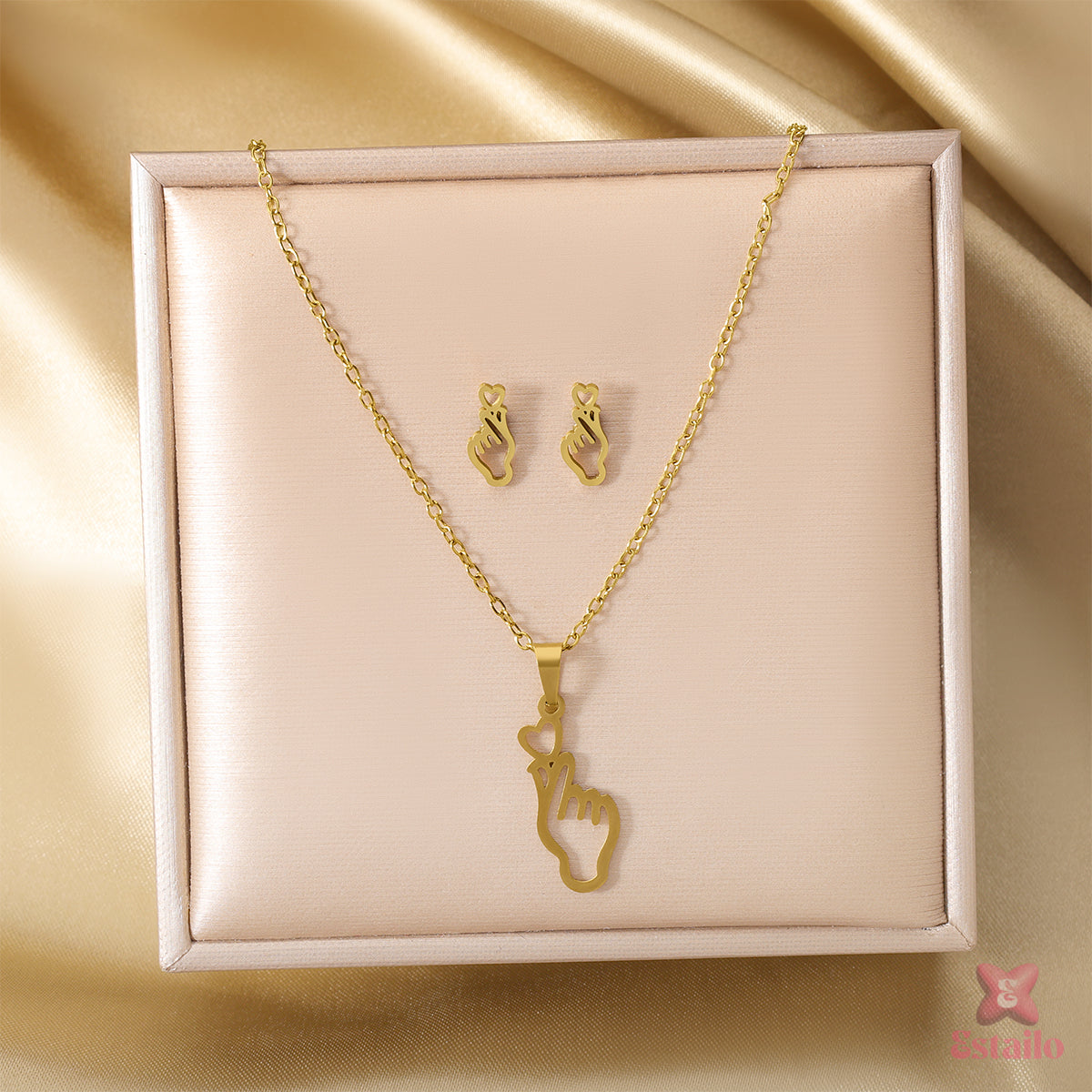 Lilac Love Link Necklace
