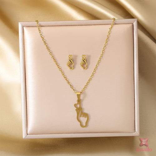 Lilac Love Link Necklace